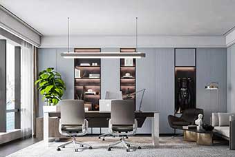 自贡轻奢风格-书房