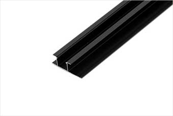 自贡航空纤维墙咔铝合金带灯中条（哑黑氧化）