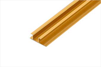 自贡航空纤维墙咔铝合金带灯中条（钛金氧化）