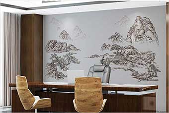 自贡森佰汇航空纤维墙咔（山水之间）