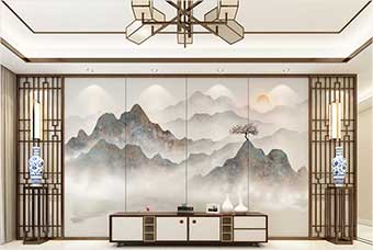 自贡森佰汇航空纤维（山水画系列）