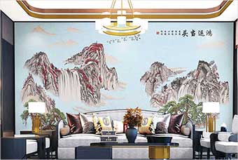 自贡森佰汇航空纤维墙咔（鸿运当头）